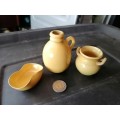Cute minature pottery set made in sweden