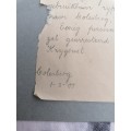 ULTRA RARE BOER WAR AFRICANA 1901 DOCUMENT SIGNED BY Major F. W. G. Tothill