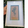 Rare find late 1700s hand colored picture of flowers bid for the lot