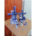 Nice blue and white porcelain wind mills