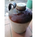VINTAGE CERAMIC FLAGON WITH STOPPER
