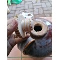 VINTAGE CERAMIC FLAGON WITH STOPPER