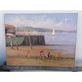 Lovely Roelof Rossouw painting`low tide`. Need some tough ups 61cm x 46cm