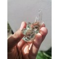 Cute elephant made from glass and signed