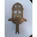 Antique Masonic Brass Trivet