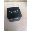 Womens Tempo watch with tempo metal box
