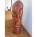 Large solid wood carving. Very heavy piece. Can collect it in Robertson western cape