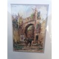 Antique framed painting 1902