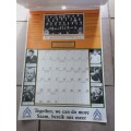 Springbok Centenary Commemorative Calendar 1891-1991
