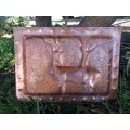 Vintage solid and heavy copper art