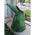 Large 5 liter Vintage Green Oil Can