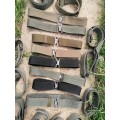 Large lot army belts. Bid per item. Nice for reselling