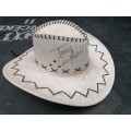 Collectors hat signed by the Campbell`s