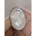 Silverplated TRAY with handle