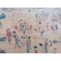 At the Seaside 1946 by L-S-Lowry framed print