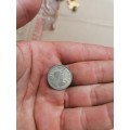 1960 south africa silver 6d coin