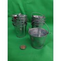 7cm tall miniature buckets bid per item