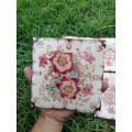 5 x Victorian fireplace tile floral design