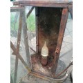 Pair of vintage rustic looking lamps. Condition as per picture
