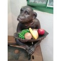 Large monkey fruited bowl