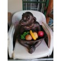 Large monkey fruited bowl