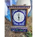 Vintage Chinese Cloisonne Carriage Clock