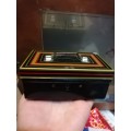 Vintage Chad Valley tin cash box without key