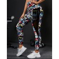 **80% Off Black Friday Sale : Letter graphic sports Leggings with side pockets**