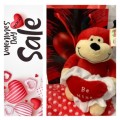 **Valentines Day Sale : Gorgeous Be mine Teddy in gift bag**