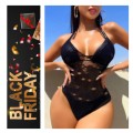 **Black Friday : Stunning hollow out mesh bodysuit**