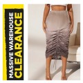 **Warehouse Clearance Sale: 80% off Ladies ruched front skirt**