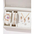 **Gorgeous 5 piece Watch, necklace, pendant, earrings and ring set **