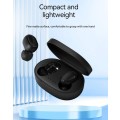 Black A6S Wireless Earphones With Mic Earbuds