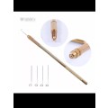 4pcs ventilation needles + 1 brass holder for Wigmaking Repair Lace wigs Toupee Knotting hook