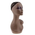 Female Mannequin Head Shoulder Bust Wig Hat Jewelry Necklace Display Model
