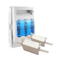 3 Pole Solar Battery Disconnector Fuse Box With 2 Fuses 160A