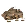 M4A3 Sherman tank and 3 US Infantry figures, US Army