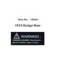 Dodge Ram 1933 Hood Ornament