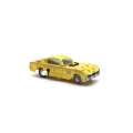 Yellow Racing Car Punch out - Build up  wind up and Go