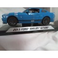 Ford Shelby GT500 Blue with Black Strips