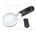3-LED Lights 45X Handheld Mini Pocket Microscope Reading Magnifying Glass Lens Jewelry Loupe !!!