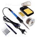 60W 220V Electric Soldering Iron Set Temperature Adjustable Welding Repair Tool Kit with 5 Tips!!!