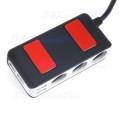EUGIZMO High Quality 4 USB Port Quick Charge 2.0 Car Cigarette Lighter Socket 3 Way Splitter Charger