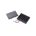 6x AA Battery Holder Case with Lead Wires (Black)..!