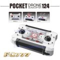 RC Micro Pocket Drone 4CH 6-Axis Gyro Switchable Controller Quadcopter RTF Flying Helicopter (Blue)