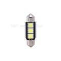 2 Pcs/set Bright Car Auto 36mm CANBUS Error Free 3 LED 5050 SMD 6418 C5W License Plate Dome Lights !