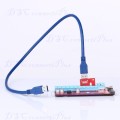 PCI Express w/ USB3.0 Port & SATA 15pin Power Supply Connector Riser Card 1x to 16x 30cm
