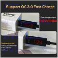 QC 3.0 Fast Charging Voltage & Current Display Nylon Braided Charge & Data Sync USB Type C Cable !!!
