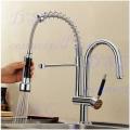 Pre Rinse Pullout Spray Hose Deck Mounted Ceramic Valve One Hole Single Handle Kitchen Mixer Tap !!!