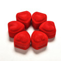 Mini Cute Red Heart Shape Jewelry / Rings Packaging Carrying Display Gift Box Case (Red)..!